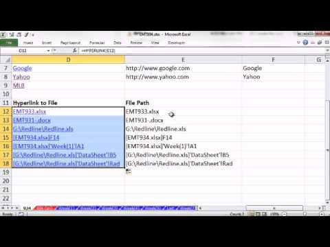 Excel Magic Trick 934: HYPERLINK Function and Hyperlink Feature (13 Examples)