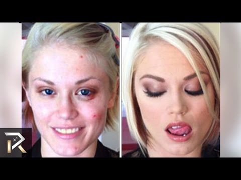 Famous ADULT Film Stars Before Makeup