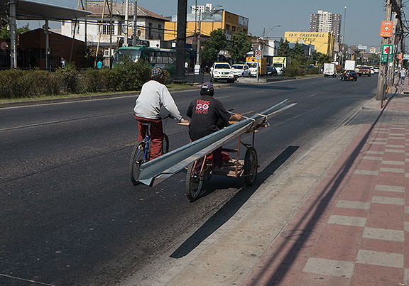 Practical bicycling... the kind that doesn't really show up in the "bicycling culture" which tends to be a middle- and upper-middle class phenomenon in most places.