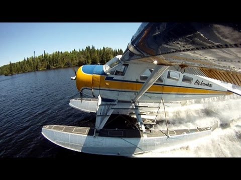 DHC-2 floatplane take-offs and landings