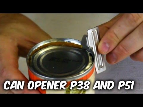 Survival Mini Can Opener P38 and P51 Test