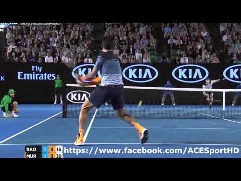 Andy Murray vs Milos Raonic 2016/01/29 Semi Finals tennis highlights HD720p50 by ACE