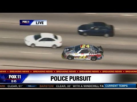 Jeff Gordon Police Chase