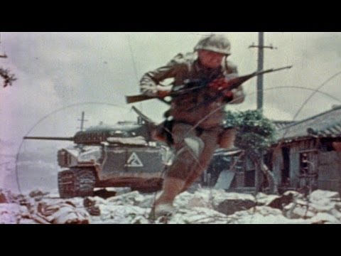 HD Historic Archival Stock Footage WWII Color Battle of Okinawa U.S. Troops on Japanese Soil 1945