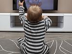 Generic photo of a baby watching TV kids / television