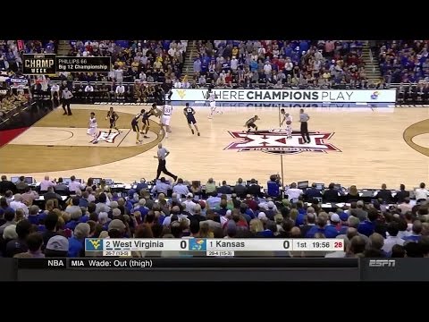 Kansas Jayhawks vs West Virginia Mountaineers  3-12-2016