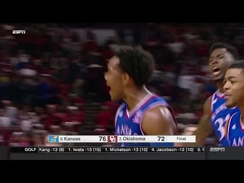 Kansas Jayhawks vs Oklahoma Sooners  2-13-2016