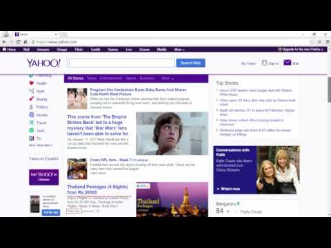 www.Yahoo.com search/news homepage sign in