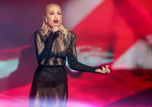 Gwen Stefani performs “Used to Love You” at the American Music Awards at the Microsoft Theater on Sunday, Nov. 22, 2015, in Los Angeles.