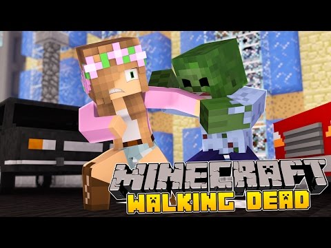 Minecraft - The Walking Dead : LITTLE KELLY GETS THE ZOMBIE VIRUS!