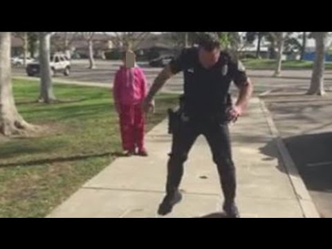 Cop Plays Hopscotch With Homeless Girl