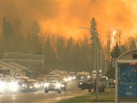 Emergency Declared As Fire Burns Canada Oil Town