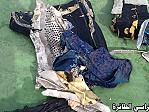 This picture posted Saturday, May 21, 2016, on the official Facebook page of the Egyptian Armed Forces spokesman shows part of a plane chair from EgyptAir flight 804. Search crews found floating human remains, luggage and seats from the doomed EgyptAir jetliner Friday but face a potentially more complex task in locating bigger pieces of wreckage and the black boxes vital to determining why the plane plunged into the Mediterranean. Arabic reads: “ Part of plane chair”. (Egyptian Armed Forces via AP)