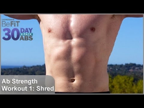 Ab Strength Workout 1: Shred | 30 DAY 6 PACK ABS