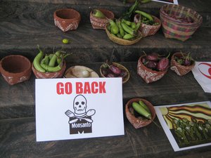 Demonstrations and protests against Monsanto in Rudolfsheim Fünfhaus, Vienna.