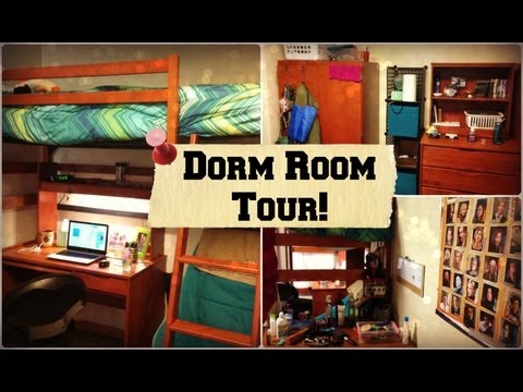 College Dorm Room Tour at Marquette University! (Cobeen Hall) | Tewschool