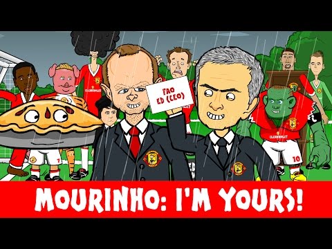 MOURINHO LETTER! I'M YOURS PARODY (LVG sacked? Mourinho to Man utd?) Cartoon