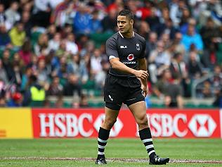 LONDON, ENGLAND - MAY 21: Jarryd Hayne in action for Fiji during the pool round match between England and Fiji during the HSBC London Sevens at Twickenham Stadium on May 21, 2016 in London, United Kingdom. (Photo by Charlie Crowhurst/Getty Images)