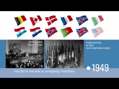 NATOs historie -- video tidslinje (NATO video timeline NORWEGIAN)