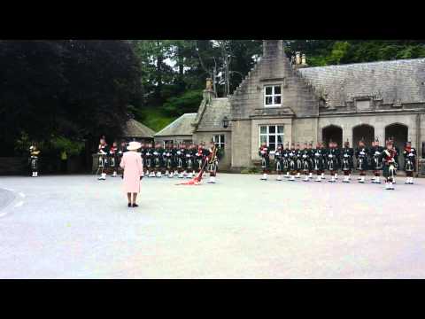 Her Majesty´s the Queen Elizabeth II. holiday ceremony at Balmoral Castle 10/08/2015