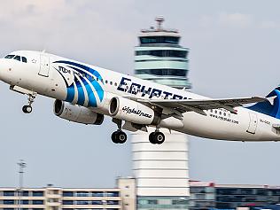 This August 21, 2015 photo shows an EgyptAir Airbus A320 with the registration SU-GCC taking off from Vienna International Airport, Austria. Egyptian aviation officials said on Thursday May 19, 2016 that an EgyptAir plane with the registration SU-GCC, traveling from Paris to Cairo with 66 passengers and crew on board has crashed off the Greek island of Karpathos. Meanwhile, Egypt's chief prosecutor Nabil Sadek says he has ordered an "urgent investigation" into crash. Sadek instructed the National Security Prosecutor to open an "extensive investigation" in the incident. (AP Photo/Thomas Ranner)