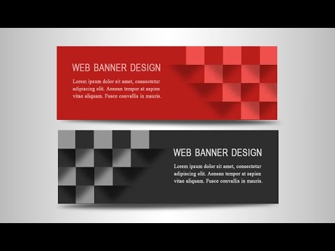 Photoshop Tutorial | Web Banner Design | 3D Boxes