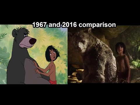 The Jungle Book Superbowl Trailer (1967 & 2016 comparison)