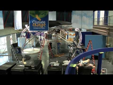 Science On a Sphere Traveling Exhibit Time Lapse