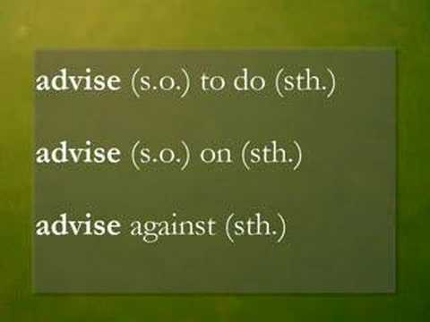 Lesson 1-Advise/Recommend/Suggest-Common Mistakes in English