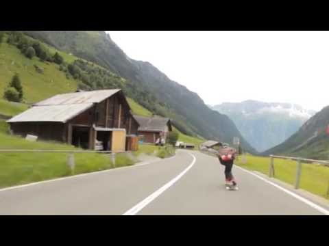 Raw run in the Swiss Alps