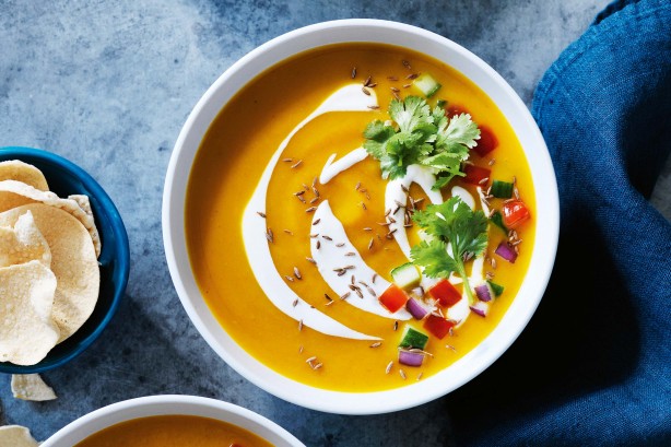 Indian curried pumpkin soup