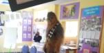 Direct from the Film Set, Chewbacca Pays Visit to School Kids in Ireland