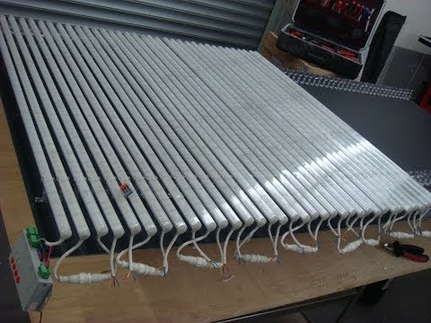 how to build a LED Display Part 2 LED rigid Bars 1000X2000mm foldable