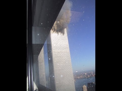 The Only Existing Footage Of 1st Plane Hitting WTC