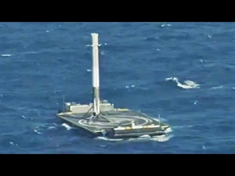 SpaceX Successfully Lands On Barge