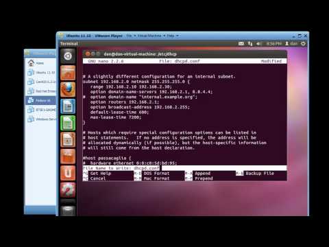 Install and Configure a DHCP Server in Ubuntu 11.10