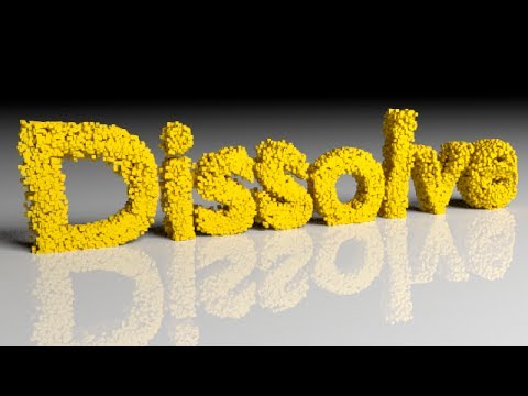 Blender Tutorial: Dissolve Animation