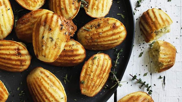 Go savoury with blue cheese madeleines.