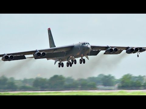 B-52 Stratofortress Bombers In Action