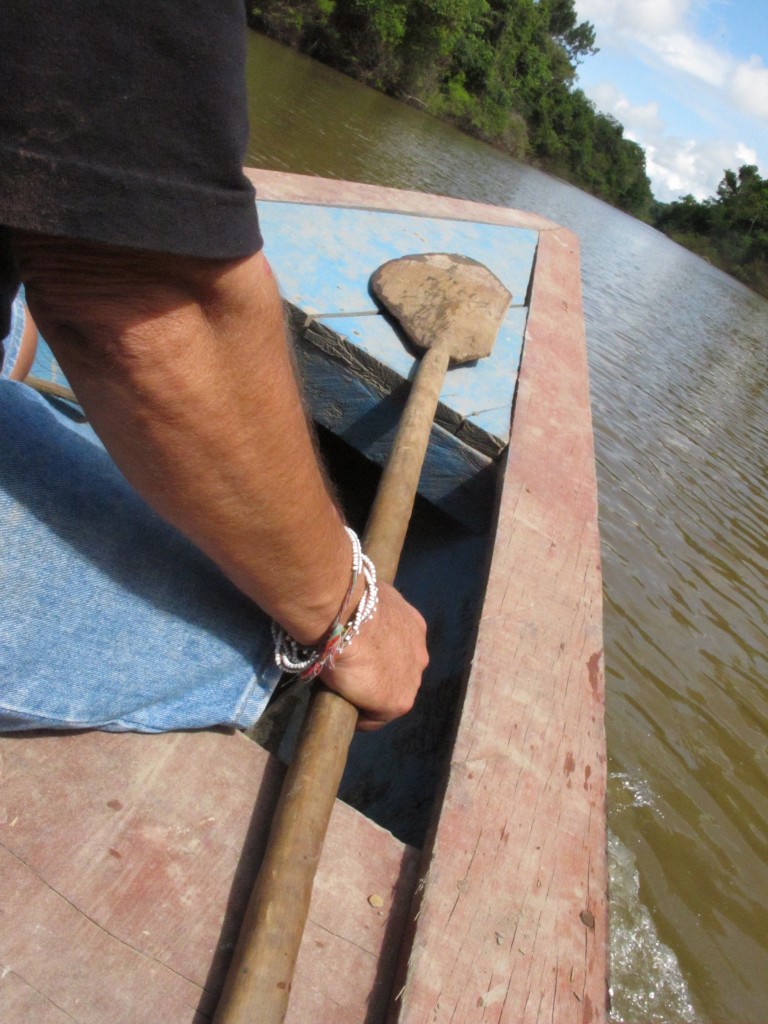 On the Rio Supay in Peru.