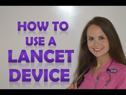 How to Use a Lancet Device | Loading a Lancet | Nursing Clinical Skills