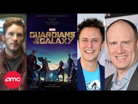 Live GUARDIANS OF THE GALAXY Interview with Chris Pratt, James Gunn and Kevin Feige - AMC Movie News