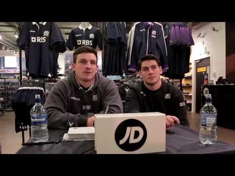 Interview with Scottish Rugby Players Matt Scott and Sam Hidalgo-Clyne at JD Edinburgh