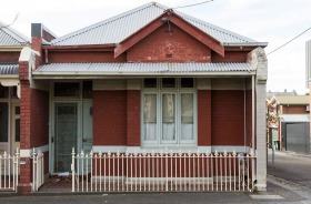 The house in Greeves Street. 