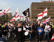 Far-right anti-refugee protest in Dover