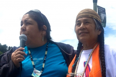 Native American Indians Lead March Against Monsanto in San Francisco