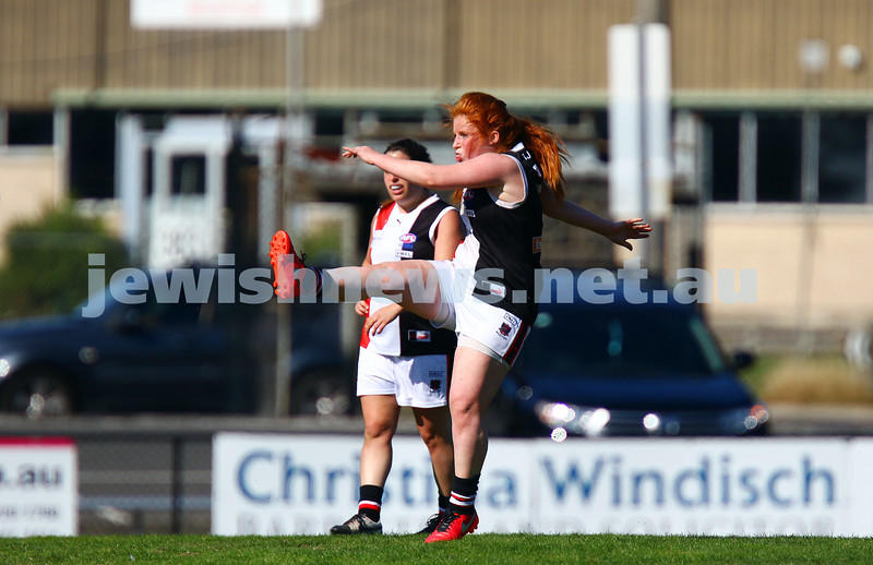 17-4-16. Round 1, 2016 WVFL season. Jackettes 4-10-34 def Bayswater 4-2-26 at Bayswater Oval. Photo: Peter Haskin