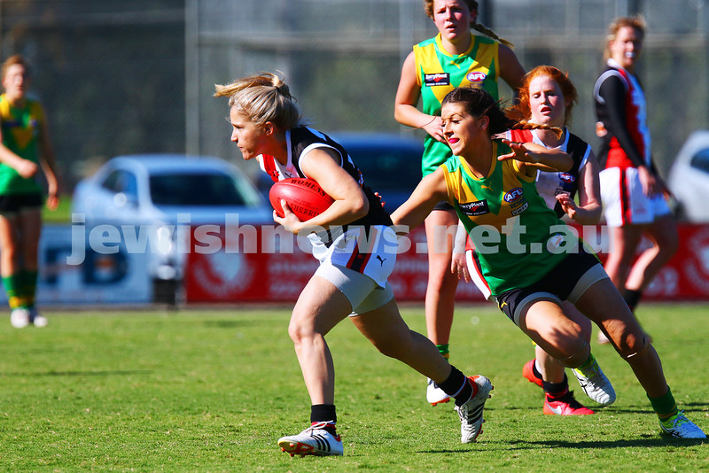 17-4-16. Round 1, 2016 WVFL season. Jackettes 4-10-34 def Bayswater 4-2-26 at Bayswater Oval. Photo: Peter Haskin