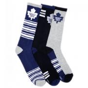 Toronto Maple Leafs 3pk Mens Crew Socks