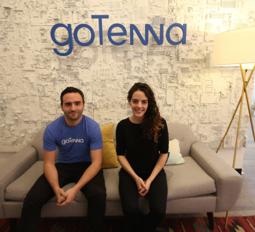 Jorge and Daniel Perdomo at the Brooklyn office of their start-up, GoTenna (Photo by Mariela Lombard)